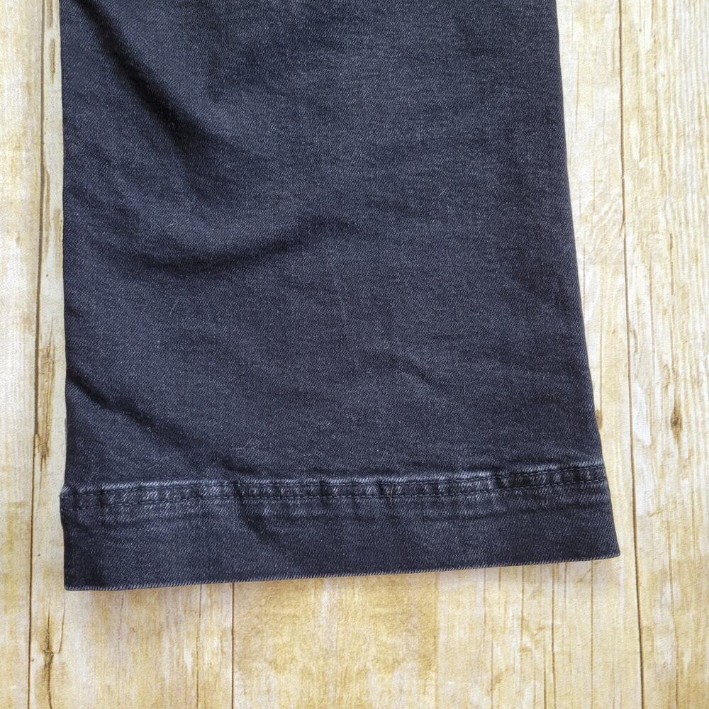 PILCRO The Skipper High Rise Cropped Wide Leg Black Wash Size 30 - Picture 7 of 14
